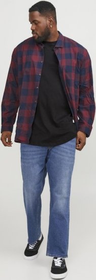 Jack & Jones NOA Crew Neck T-Shirt Black - Pólók - Nagyméretű pólók - 2XL-14XL