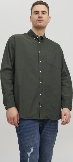 Jack & Jones OXFORD LS Shirt Green - Ingek - Ingek 2XL-10XL