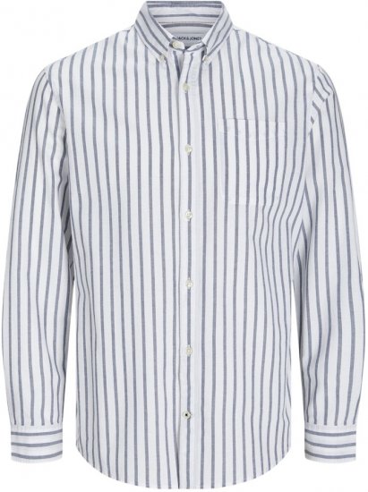 Jack & Jones OXFORD LS Shirt Striped Ensign Blue - Ingek - Ingek 2XL-10XL