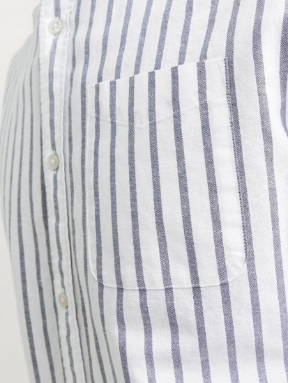 Jack & Jones OXFORD LS Shirt Striped Ensign Blue - Ingek - Ingek 2XL-10XL