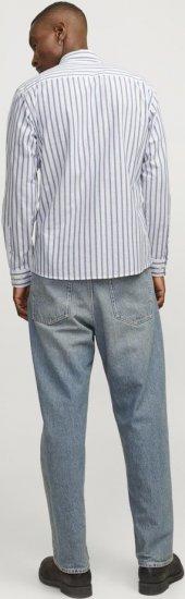 Jack & Jones OXFORD LS Shirt Striped Ensign Blue - Ingek - Ingek 2XL-10XL