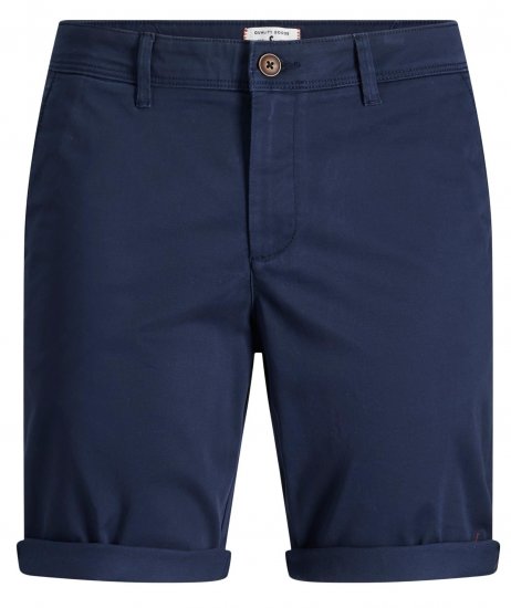 Jack & Jones JPSTBOWIE Chino Shorts Navy Blazer - Rövidnadrág - Nagyméretű Rövidnadrág W40-W60