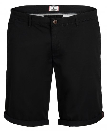 Jack & Jones JPSTBOWIE Chino Shorts Black - Rövidnadrág - Nagyméretű Rövidnadrág W40-W60