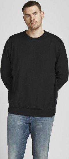 Jack & Jones Basic Sweatshirt Black - Pulóverek & kapucnis pulóverek - Pulóverek & Kapucnis pulóver 2XL-12XL