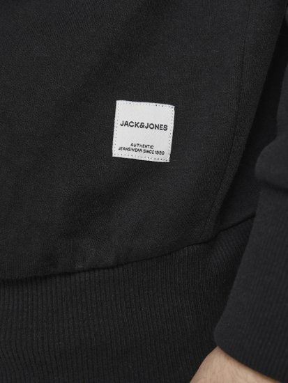 Jack & Jones Basic Sweatshirt Black - Pulóverek & kapucnis pulóverek - Pulóverek & Kapucnis pulóver 2XL-12XL