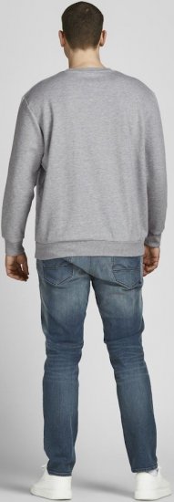 Jack & Jones Basic Sweatshirt Light Grey Melange - Pulóverek & kapucnis pulóverek - Pulóverek & Kapucnis pulóver 2XL-12XL