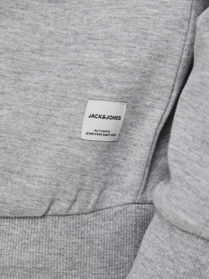 Jack & Jones Basic Sweatshirt Light Grey Melange - Pulóverek & kapucnis pulóverek - Pulóverek & Kapucnis pulóver 2XL-12XL