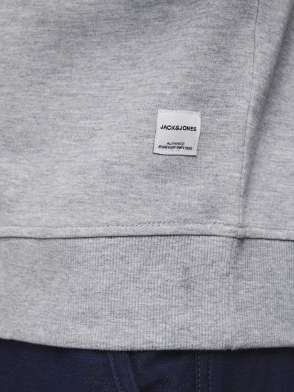 Jack & Jones Basic Sweatshirt Light Grey Melange - Pulóverek & kapucnis pulóverek - Pulóverek & Kapucnis pulóver 2XL-12XL