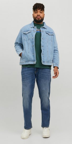 Jack & Jones JJIJEAN Denim jacket Blue Denim - Kabátok - Nagyméretű Kabátok - 2XL-8XL