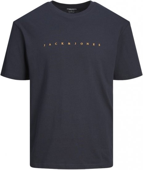 Jack & Jones STAR T-Shirt Dark Navy - Pólók - Nagyméretű pólók - 2XL-14XL