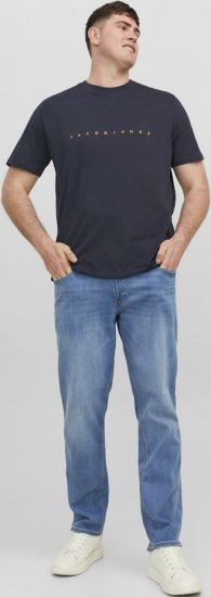 Jack & Jones STAR T-Shirt Dark Navy - Pólók - Nagyméretű pólók - 2XL-14XL