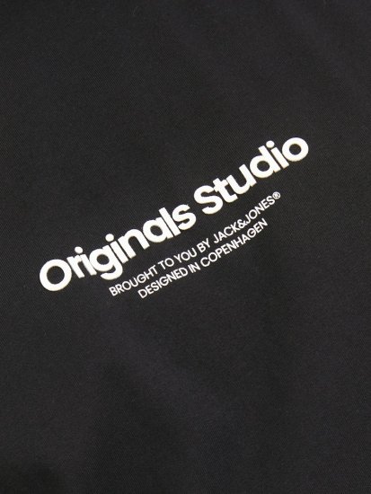 Jack & Jones ESTERBRO T-Shirt Black - Pólók - Nagyméretű pólók - 2XL-14XL