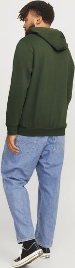 Jack & Jones 2 COL LOGO Hoodie Kombu Green - Pulóverek & kapucnis pulóverek - Pulóverek & Kapucnis pulóver 2XL-12XL