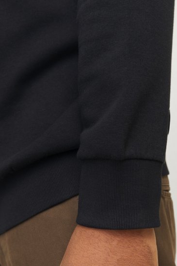 Jack & Jones 2 COL LOGO Hoodie Black - Pulóverek & kapucnis pulóverek - Pulóverek & Kapucnis pulóver 2XL-12XL