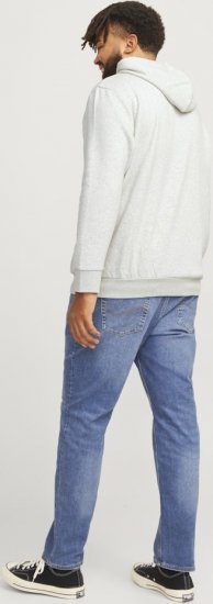 Jack & Jones 2 COL LOGO Hoodie White Melange - Pulóverek & kapucnis pulóverek - Pulóverek & Kapucnis pulóver 2XL-12XL