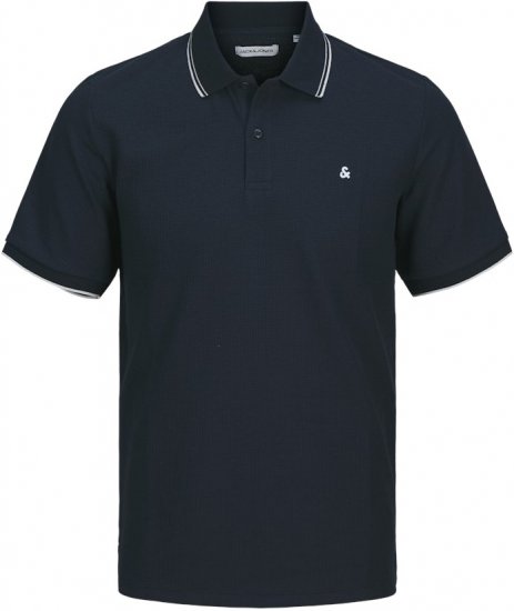 Jack & Jones AUSTIN PLAY Polo Dark Blue - Pólóingek - Galléros Pólók 2XL-8XL - Pólóingek 2XL-8XL
