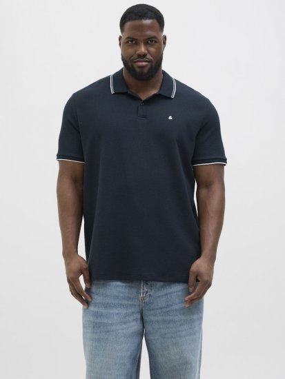 Jack & Jones AUSTIN PLAY Polo Dark Blue - Pólóingek - Galléros Pólók 2XL-8XL - Pólóingek 2XL-8XL