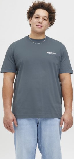 Jack & Jones Lington Crew Neck T-Shirt Grey - Pólók - Nagyméretű pólók - 2XL-14XL