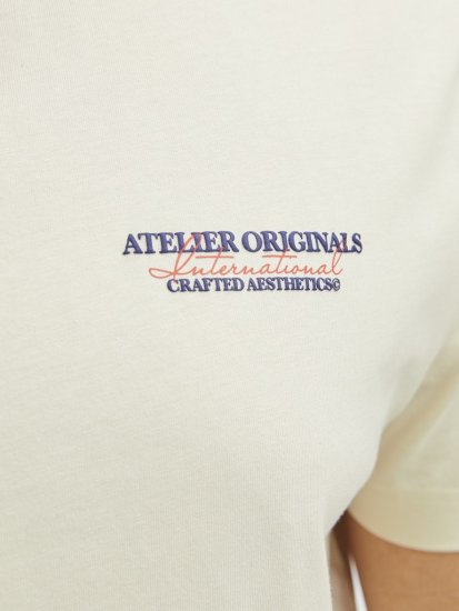 Jack & Jones Lington Crew Neck T-Shirt White - Pólók - Nagyméretű pólók - 2XL-14XL