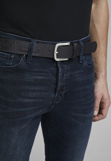 Jack & Jones HARRY Belt Black - Övek - Nagyméretű Övek W40-W70/2XL-8XL