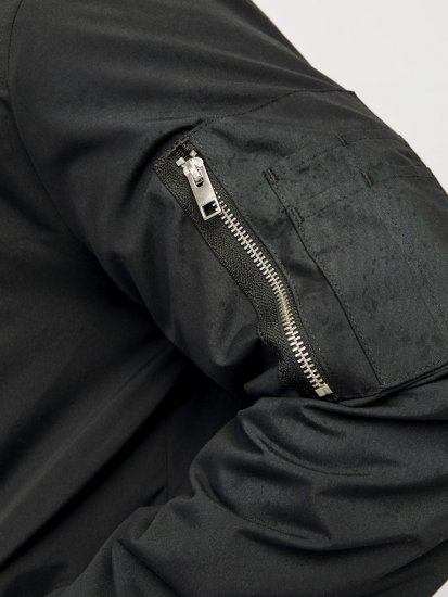 Jack & Jones RUSH Bomber Jacket Black - Kabátok - Nagyméretű Kabátok - 2XL-8XL