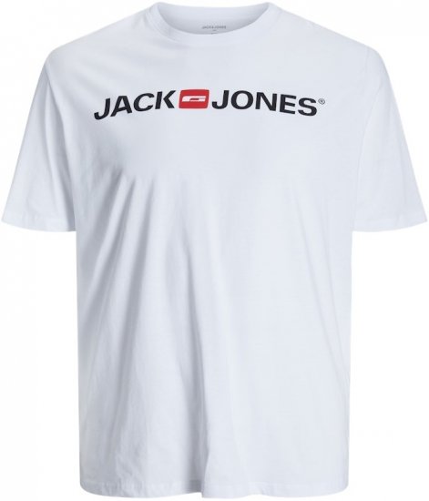 Jack & Jones JJECORP LOGO T-Shirt White - Pólók - Nagyméretű pólók - 2XL-14XL