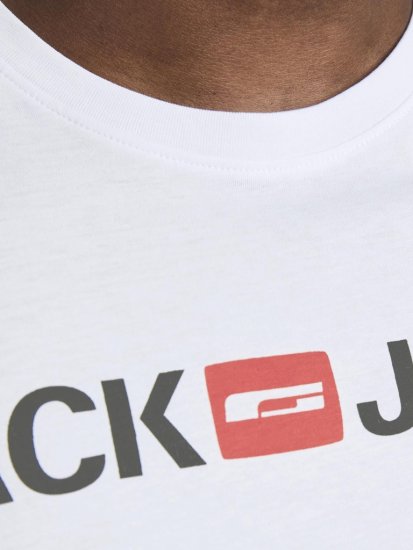 Jack & Jones JJECORP LOGO T-Shirt White - Pólók - Nagyméretű pólók - 2XL-14XL