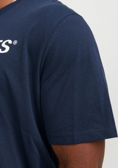 Jack & Jones Corp Logo Crew Neck T-Shirt Navy Blazer - Pólók - Nagyméretű pólók - 2XL-14XL