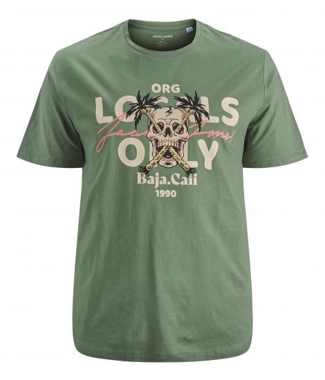 Jack & Jones Summerskull T-Shirt Sea Spray - Pólók - Nagyméretű pólók - 2XL-14XL