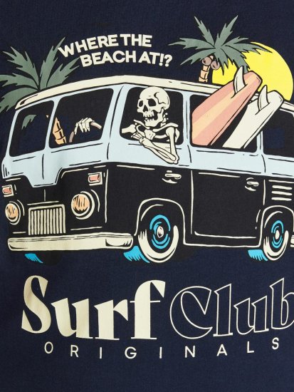 Jack & Jones Summerskull T-Shirt Navy Blazer - Pólók - Nagyméretű pólók - 2XL-14XL