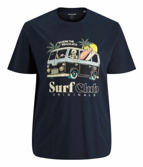 Jack & Jones Summerskull T-Shirt Navy Blazer - Pólók - Nagyméretű pólók - 2XL-14XL