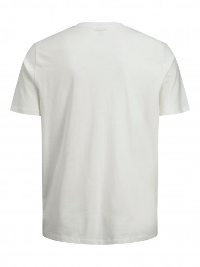 Jack & Jones JJELOGO TEE White - Pólók - Nagyméretű pólók - 2XL-14XL