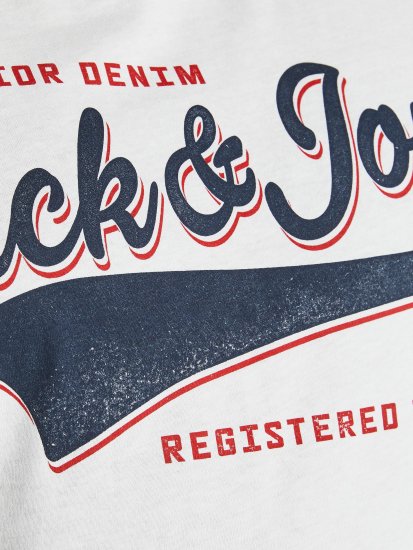 Jack & Jones JJELOGO TEE White - Pólók - Nagyméretű pólók - 2XL-14XL