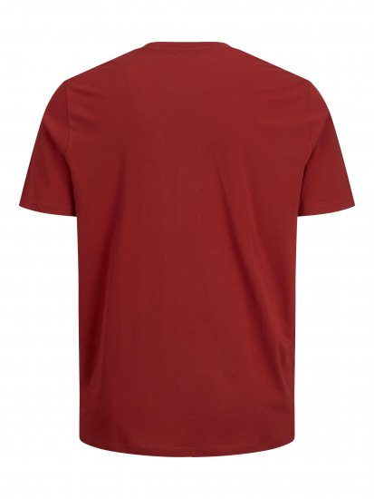 Jack & Jones JJELOGO TEE Red - Pólók - Nagyméretű pólók - 2XL-14XL