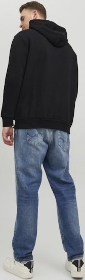 Jack & Jones CORP LOGO PLAY 4 Print Hoodie Black - Pulóverek & kapucnis pulóverek - Pulóverek & Kapucnis pulóver 2XL-12XL