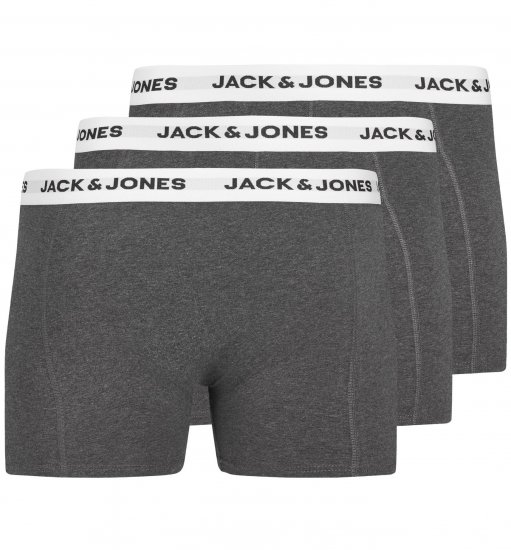 Jack & Jones JACBASIC Boxers 3-pack Grey - Alsónemű & strandruhák - Nagyméretű Alsónemű 2XL-8XL