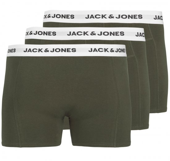 Jack & Jones JACBASIC Boxers 3-pack Green - Alsónemű & strandruhák - Nagyméretű Alsónemű 2XL-8XL