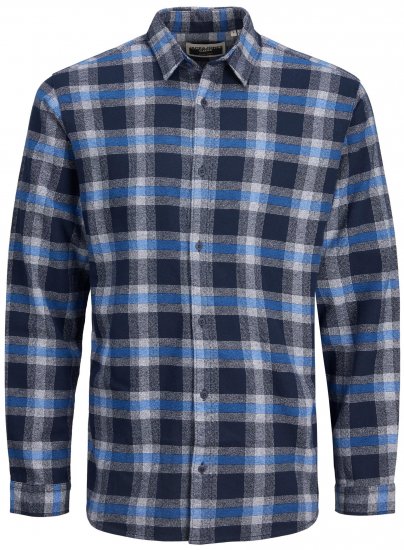 Jack & Jones JCOBERG SHIRT Blue - Ingek - Ingek 2XL-10XL