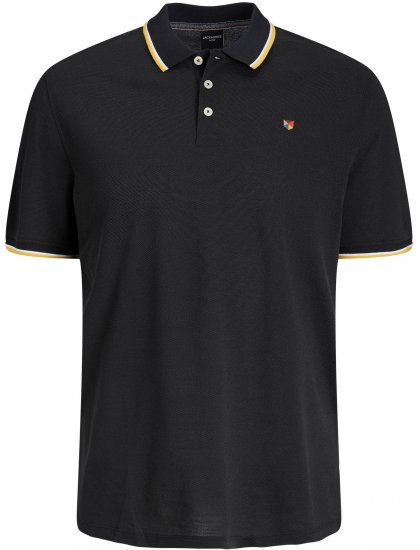 Jack & Jones JPRWINBLU Poloshirt Black - Pólóingek - Galléros Pólók 2XL-8XL - Pólóingek 2XL-8XL