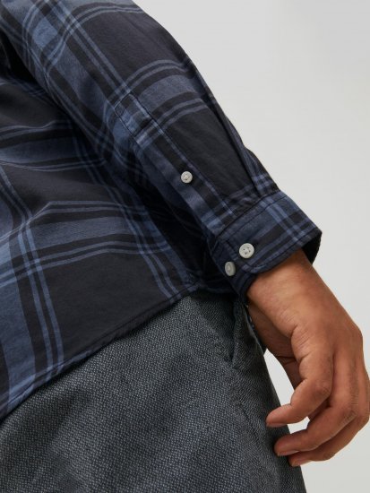 Jack & Jones JORJOSHUA Checked Shirt Navy - Ingek - Ingek 2XL-10XL