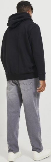 Jack & Jones ESTERBRO Zip Hoodie Black - Pulóverek & kapucnis pulóverek - Pulóverek & Kapucnis pulóver 2XL-12XL