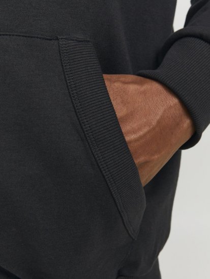 Jack & Jones PAULOS Turtleneck Zip Sweatshirt Black - Pulóverek & kapucnis pulóverek - Pulóverek & Kapucnis pulóver 2XL-12XL