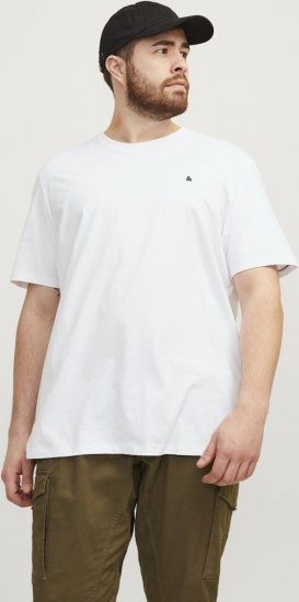 Jack & Jones PAULOS T-Shirt White - Pólók - Nagyméretű pólók - 2XL-14XL