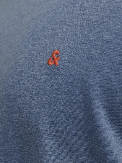 Jack & Jones PAULOS T-Shirt Denim Blue - Pólók - Nagyméretű pólók - 2XL-14XL