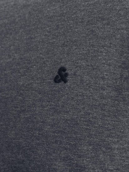 Jack & Jones PAULOS T-Shirt Dark Grey Melange - Pólók - Nagyméretű pólók - 2XL-14XL