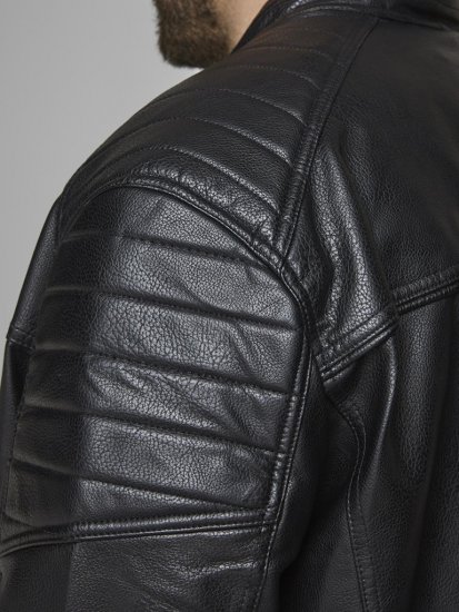 Jack & Jones ROCKY Jacket Black - Kabátok - Nagyméretű Kabátok - 2XL-8XL