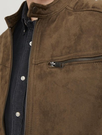 Jack & Jones ROCKY Jacket Brown - Kabátok - Nagyméretű Kabátok - 2XL-8XL