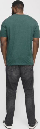 Jack & Jones ORGANIC T-Shirt Green/Melange - Pólók - Nagyméretű pólók - 2XL-14XL