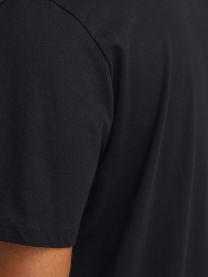 Jack & Jones LOGO O-Neck T-Shirt Black - Pólók - Nagyméretű pólók - 2XL-14XL