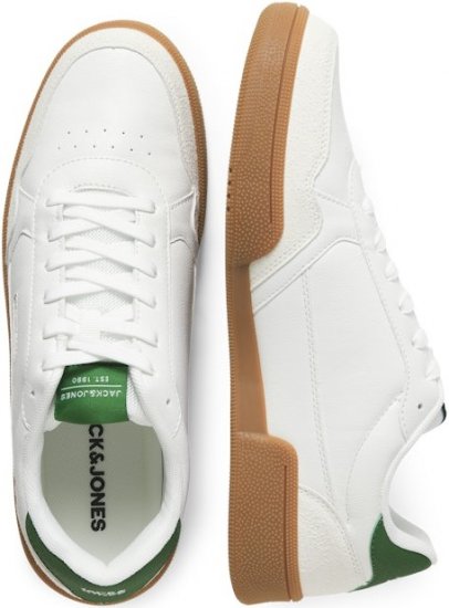 Jack & Jones Bounce Sneakers White/Verdant Green - Férfi cipők 40-52 - 